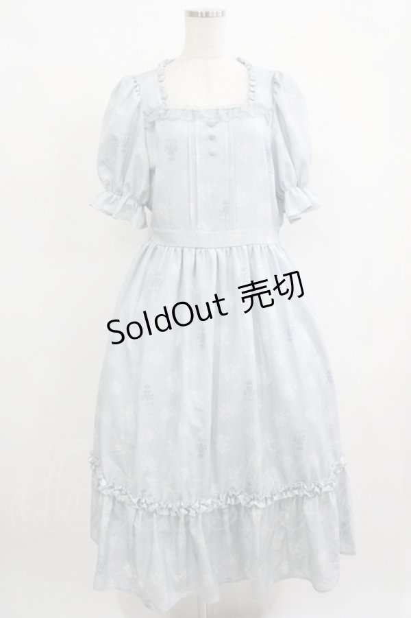 画像1: m petit by misako / MSKハナガラスクエアNOP L サックス H-25-09-26-013-LO-OP-NS-ZH (1)