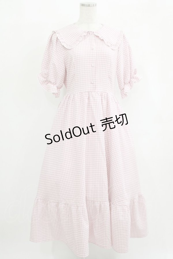 画像1: m petit by misako / AM*ギンガムCHKワンピース L ピンク H-25-09-26-014-LO-OP-NS-ZH (1)