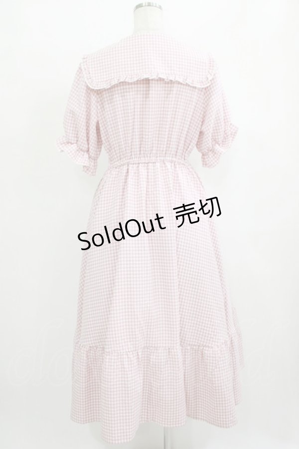 画像3: m petit by misako / AM*ギンガムCHKワンピース L ピンク H-25-09-26-014-LO-OP-NS-ZH (3)