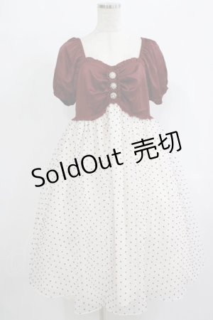 画像: Sara Bell（海外ロリータブランド） /   人生ワンピース XL ボルドー H-25-09-26-016-EL-OP-NS-ZH