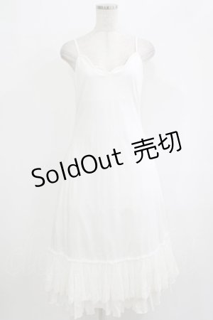 画像: Hoshibako Works / エアリーフローラインナーワンピース ロング/L ホワイト H-25-09-26-019-LO-OP-NS-ZH