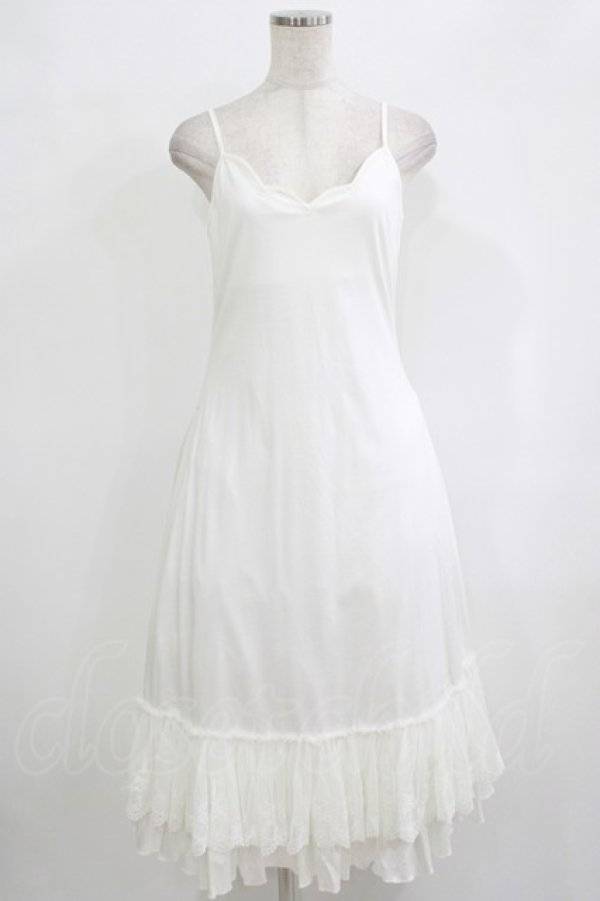 画像1: Hoshibako Works / エアリーフローラインナーワンピース ロング/L ホワイト H-25-09-26-019-LO-OP-NS-ZH (1)