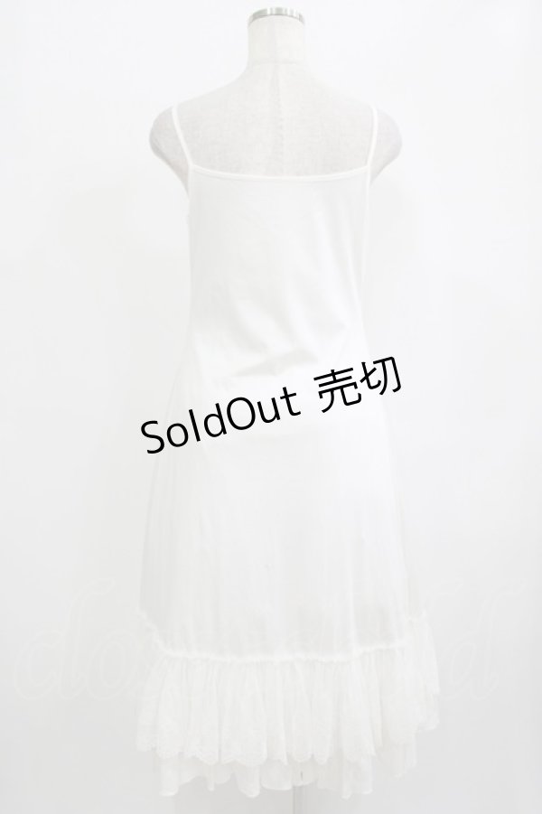 画像3: Hoshibako Works / エアリーフローラインナーワンピース ロング/L ホワイト H-25-09-26-019-LO-OP-NS-ZH (3)