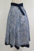 画像2: axes femme POETIQUE / プリュムプリントベルト付スカート M ブルー H-25-09-26-022-AX-SK-NS-ZH (2)