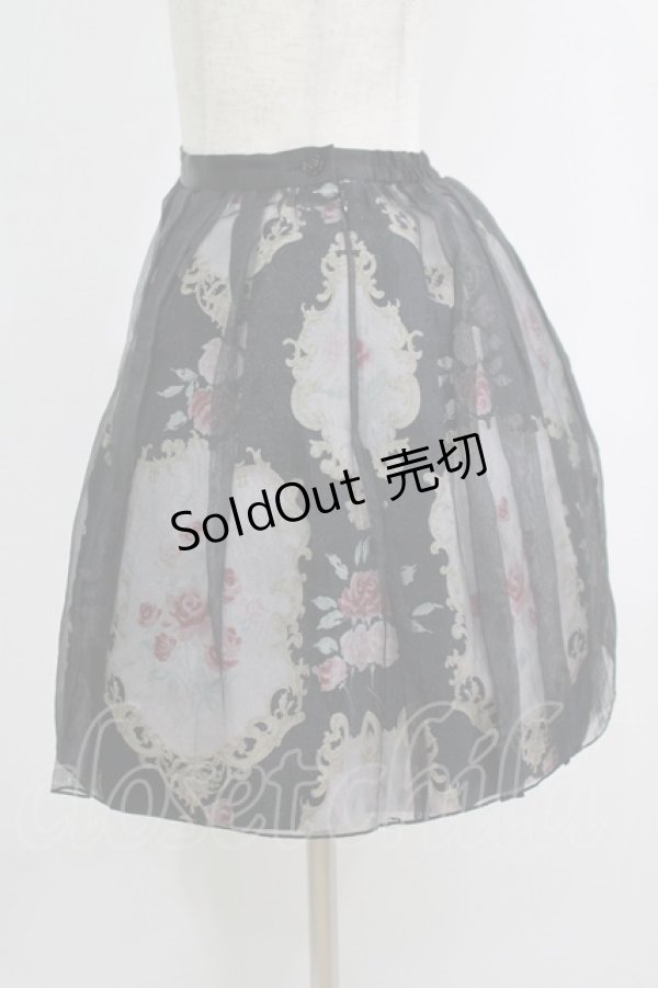 画像2: JESUS DIAMANTE / ロマンティックプリンセススカート 38 オーナメントブラック H-25-09-26-023-JE-SK-NS-ZH (2)