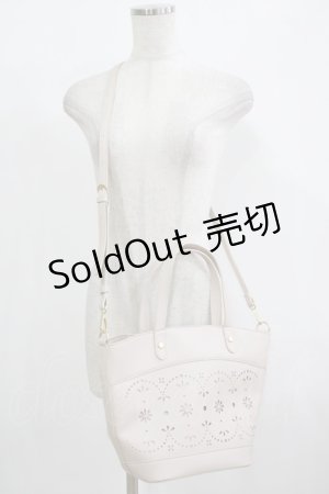 画像: m petit by misako / AMハナパンチング2WAYバッグ  オフ H-25-09-27-001-LO-BG-NS-ZH