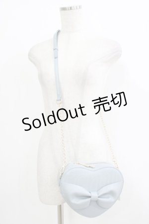 画像: m petit by misako / AMハートリボンSLD  サックス H-25-09-27-004-LO-BG-NS-ZH