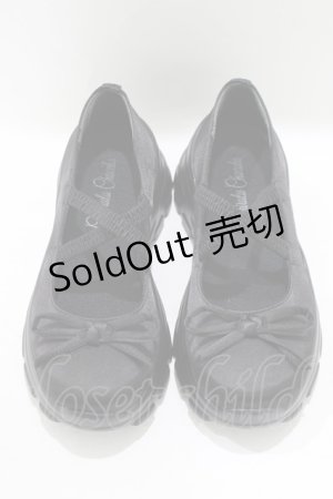 画像: Cherirulu Chocola / バレエシューズ S ブラック H-25-09-27-039-GO-SH-NS-ZH
