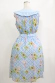 画像3: axes femme POETIQUE / ヒマワリ&アイスサマーワンピース M サックス H-25-09-27-041-AX-OP-NS-ZH (3)