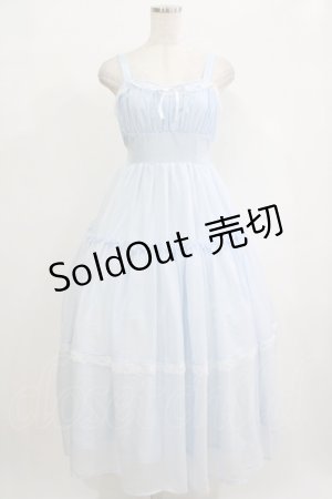 画像: Lovely Tency / 眞白ありすコラボ/ティアードジャンパースカート S サックス H-25-09-27-044-GO-OP-NS-ZH