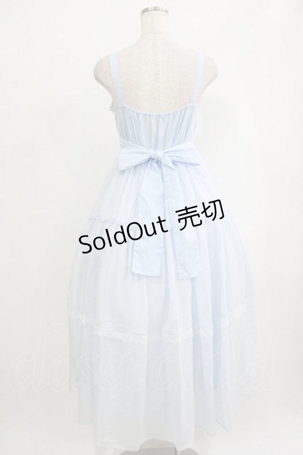 画像3: Lovely Tency / 眞白ありすコラボ/ティアードジャンパースカート S サックス H-25-09-27-044-GO-OP-NS-ZH (3)