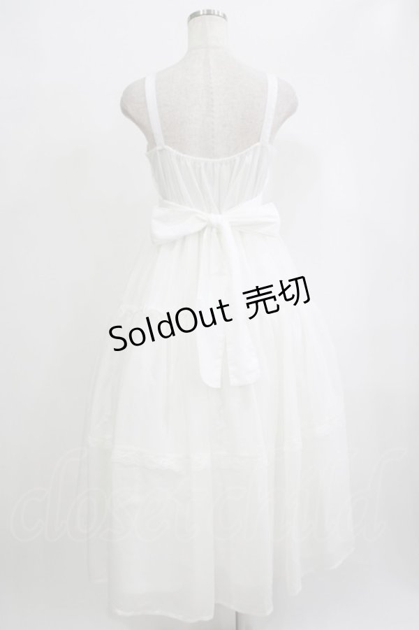 画像3: Lovely Tency / 眞白ありすコラボ/ティアードジャンパースカート S ホワイト H-25-09-27-045-GO-OP-NS-ZH (3)