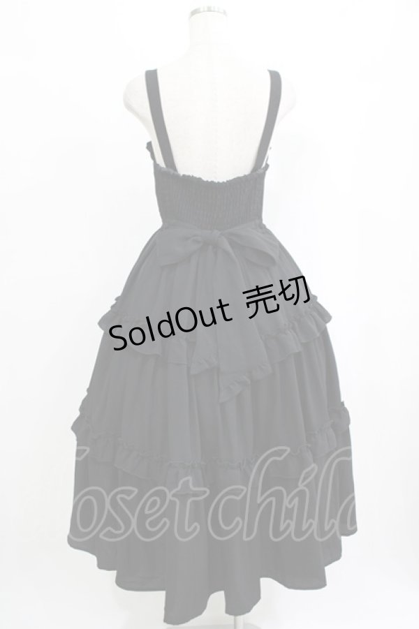 画像3: axes femme kawaii / ロマンティックフリルジャンパースカート M ブラック H-25-09-27-047-AX-OP-NS-ZH (3)