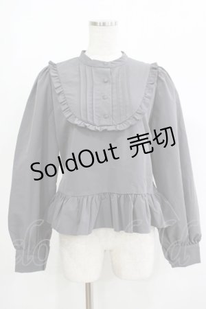 画像: FLC / MINA*ペプラムブラウス L グレー H-25-09-27-075-LO-BL-NS-ZH