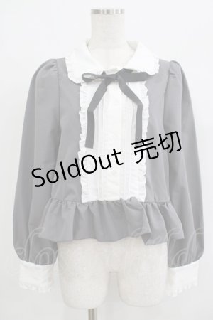 画像: Cherirulu Chocola / MYリボンマルエリブラウス L グレー H-25-09-27-076-GO-BL-NS-ZH