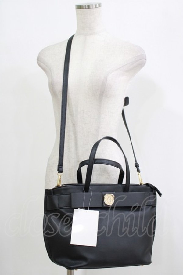 画像1: m petit by misako / TT*AMリボン2WAY  ブラック H-25-09-27-009-LO-BG-NS-ZH (1)