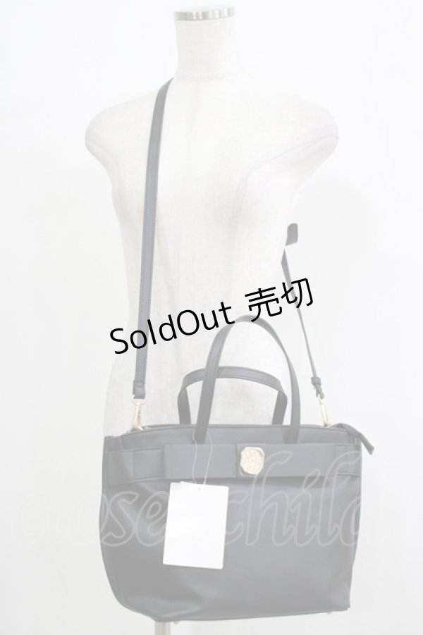 画像1: m petit by misako / TT*AMリボン2WAY  ブラック H-25-09-27-009-LO-BG-NS-ZH (1)