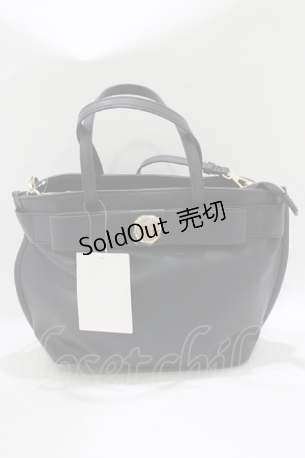 画像2: m petit by misako / TT*AMリボン2WAY  ブラック H-25-09-27-009-LO-BG-NS-ZH (2)