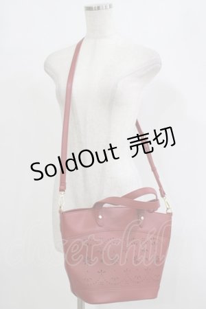 画像: m petit by misako / AMハナパンチング2WAYバッグ  レッド H-25-09-27-013-LO-BG-NS-ZH
