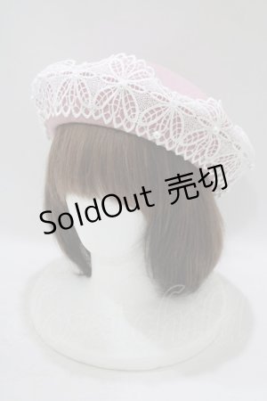 画像: m petit by misako / AMレースバスクベレー  ピンク H-25-09-27-028-LO-AC-NS-ZH