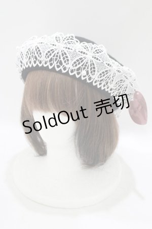 画像: m petit by misako / AMレースバスクベレー  ブラック H-25-09-27-029-LO-AC-NS-ZH