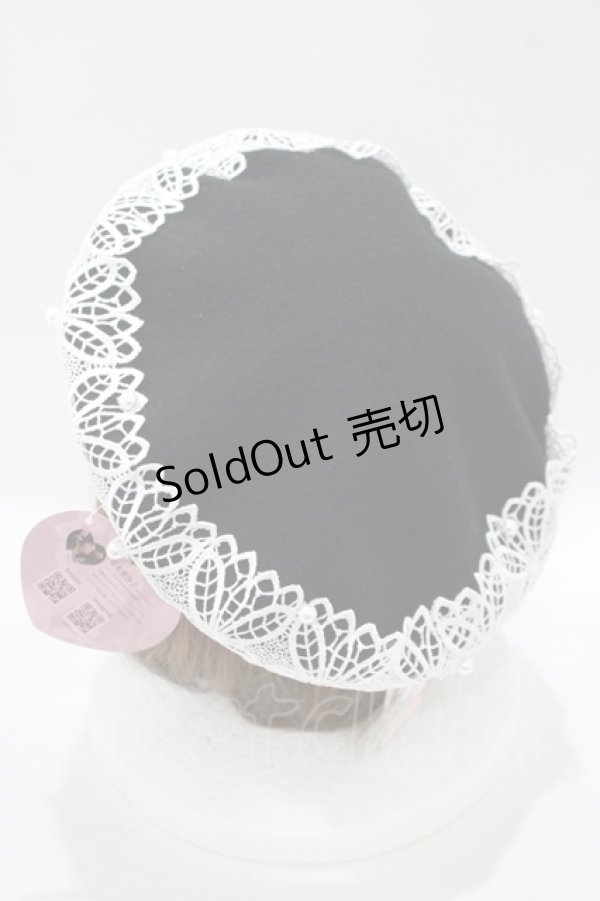 画像2: m petit by misako / AMレースバスクベレー  ブラック H-25-09-27-029-LO-AC-NS-ZH (2)