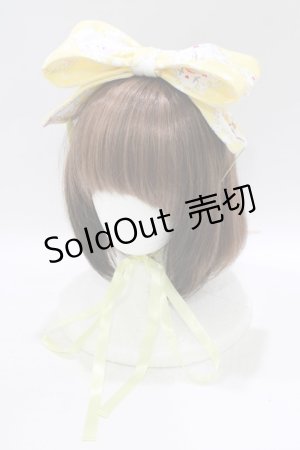 画像: metamorphose / うさぎカフェリボンヘッドドレス  イエロー H-25-09-27-033-ME-AC-NS-ZH