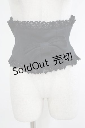 画像: ALICE and the PIRATES / マダム・イザベルリボンコルセット Waist/60-72cm ブラック H-25-09-28-029-PA-ZA-NS-ZH