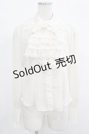 画像: BABY,THE STARS SHINE BRIGHT / ストライプシフォン丸衿ブラウス Free 生成り H-25-09-28-033-BA-BL-NS-ZH