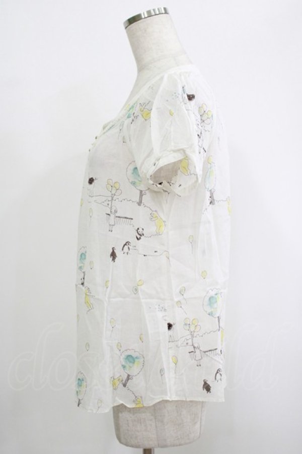 画像2: Cherir la femme / オリプリトップス M オフ H-25-09-28-050-LO-TO-NS-ZH (2)