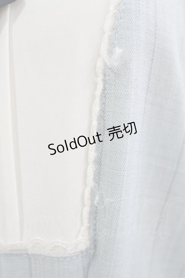 画像4: axes femme / タイ付重ね着風ストライプワンピース Free サックス H-25-09-28-004-AX-OP-NS-ZH (4)