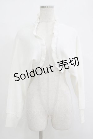 画像: evelyn / フリルボレロ Free ホワイト H-25-09-28-052-LO-TO-NS-ZH