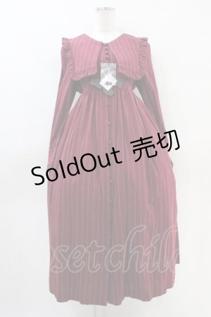 画像: Sheglit / アネモネのフリルワンピース M ボルドー H-25-09-28-1023-EL-OP-KB-ZH