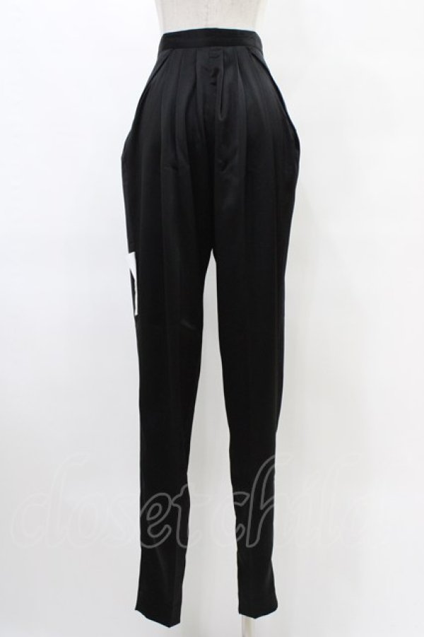 画像2: alice auaa / タックテーパードパンツ 4（約7号） ブラック H-25-09-28-1005-AA-PA-KB-ZH (2)