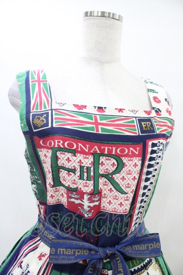 画像4: Jane Marple / Here's to the Queenのスクエアドレス - ネイビー H-25-09-28-1028-JM-OP-KB-ZH (4)