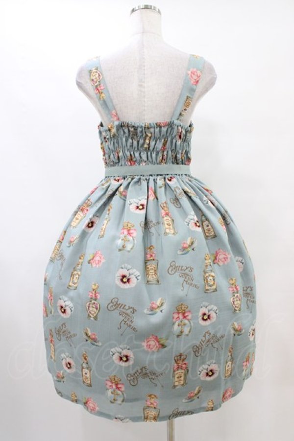 画像2: Emily Temple cute / Revivalノースリーブワンピース  Queen Marie柄ミント H-25-09-28-1030-ET-OP-KB-ZH (2)