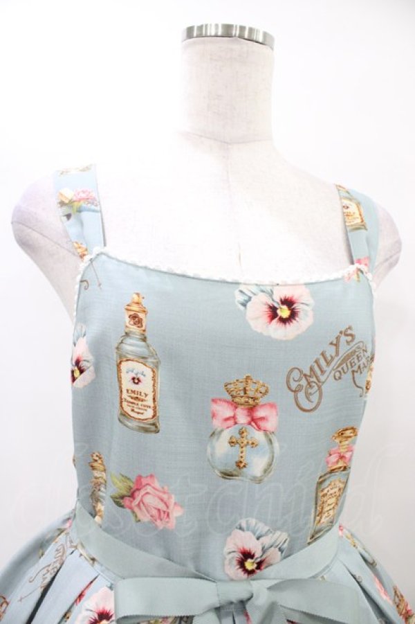 画像4: Emily Temple cute / Revivalノースリーブワンピース  Queen Marie柄ミント H-25-09-28-1030-ET-OP-KB-ZH (4)