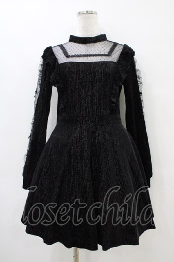 画像1: DARK IN LOVE / Dreamy princess lace dress XL ブラック H-25-09-28-1036-PU-OP-KB-ZH (1)