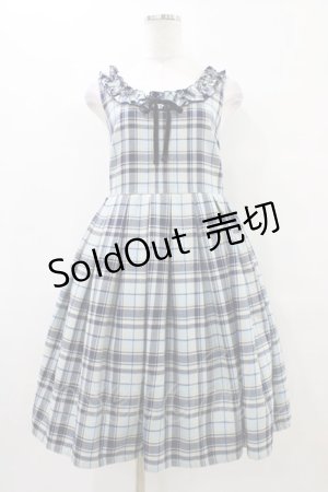 画像: Emily Temple cute / スウェーデンタータンノースリーブワンピース  サックス H-25-09-28-1042-ET-OP-KB-ZH