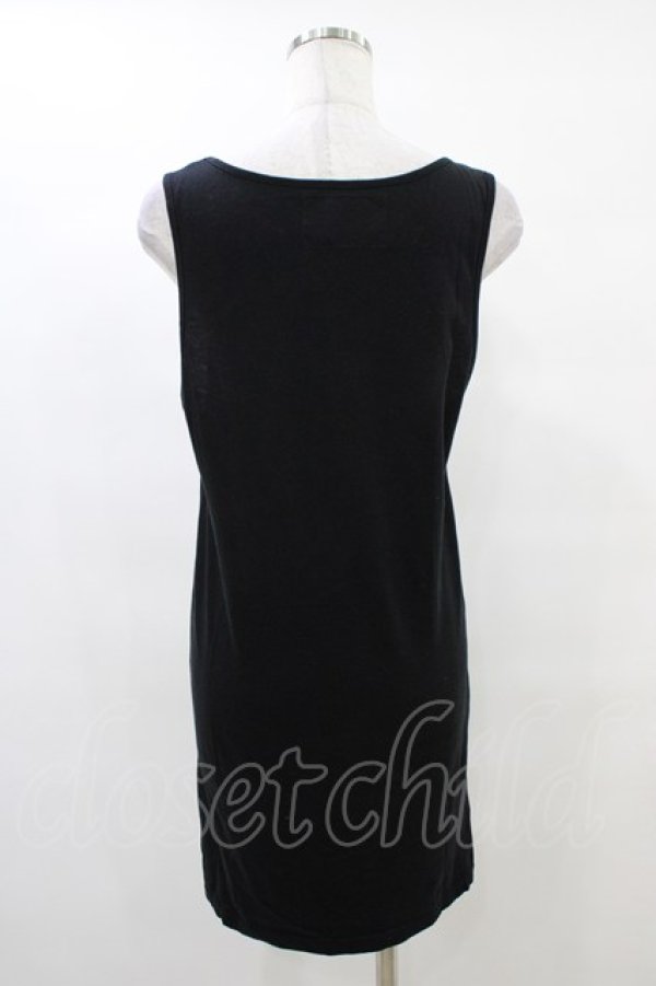 画像2: yaponskii / プリントロングタンク  黒 H-25-09-28-1048-PU-TO-KB-ZT491 (2)