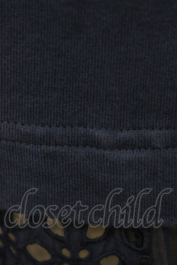 画像3: Jane Marple Dans Le Salon / アイレットレース切替ワンピース  ネイビー H-25-09-28-1055-JM-OP-KB-ZT174 (3)