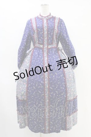 画像: Jane Marple / Demi & Birdsongアガサドレス M ネイビー×ネイビー×ワイン H-25-09-28-1013-JM-OP-KB-ZH