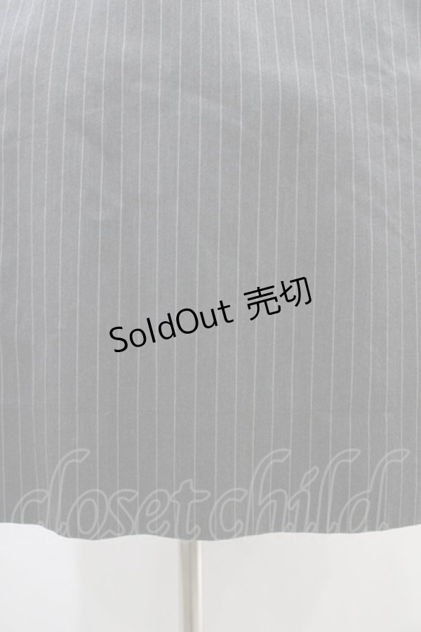 画像5: Jane Marple / ブリティッシュストライプtea houseドレス  グレー H-25-09-28-1015-JM-OP-KB-ZH (5)