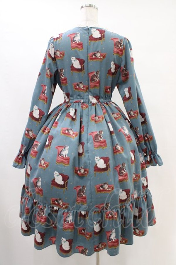 画像2: Melody BasKet / Cats castleレースヨークワンピース M ブルーグリーン H-25-09-28-1016-LO-OP-KB-ZH (2)