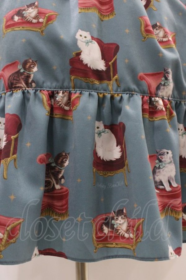 画像5: Melody BasKet / Cats castleレースヨークワンピース M ブルーグリーン H-25-09-28-1016-LO-OP-KB-ZH (5)