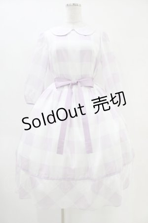 画像: Emily Temple cute / Emilyブロックチェックワンピース  パープル H-25-09-28-1018-ET-OP-KB-ZT1129H