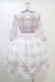 画像2: Emily Temple cute / Emilyブロックチェックワンピース  パープル H-25-09-28-1018-ET-OP-KB-ZT1129H (2)