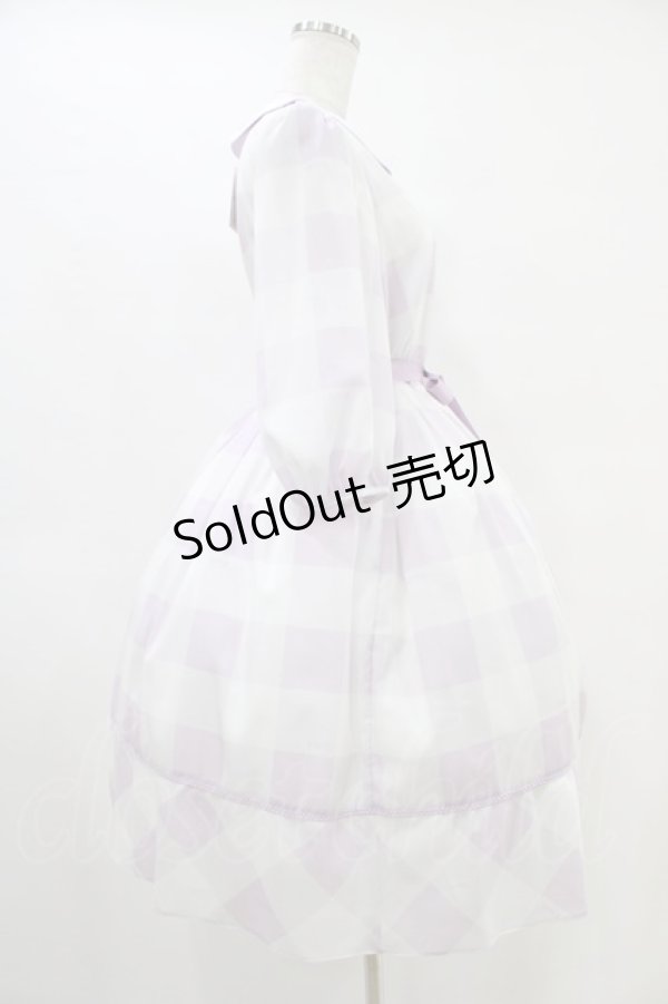 画像3: Emily Temple cute / Emilyブロックチェックワンピース  パープル H-25-09-28-1018-ET-OP-KB-ZT1129H (3)