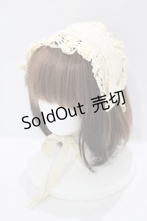 画像: MAM MAXICIMAM / プリンセスローズヘッドドレス  生成り H-25-09-28-071-GO-AC-NS-ZH