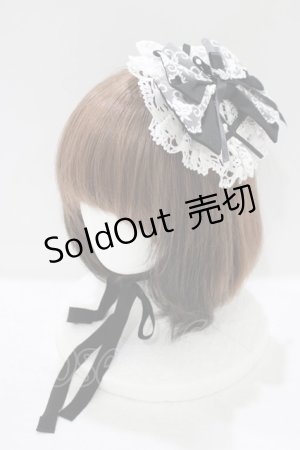 画像: MAM MAXICIMAM / ロリータ マムワールドの不思議なリボンキャノティエ  ブラック H-25-09-28-072-GO-AC-NS-ZH